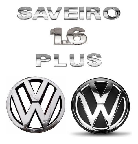 Kit Emblemas Saveiro Plus 1.6 - G3 Geração 3 - 2000 À 2002