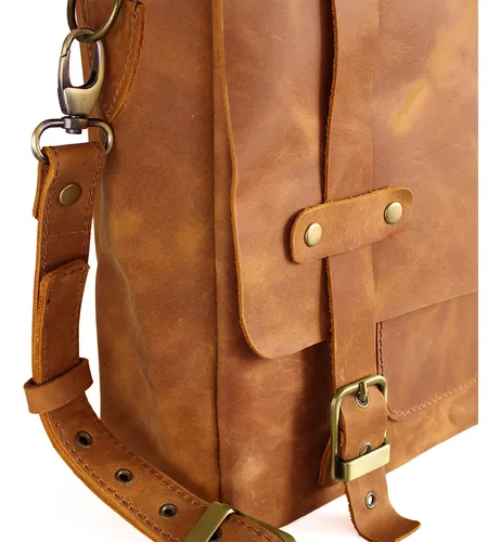 Bolso mensajero cuero sale