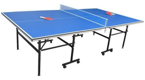 Mesa Ping Pong Con Ruedas + 4 Accesorios - Nivel Profesional