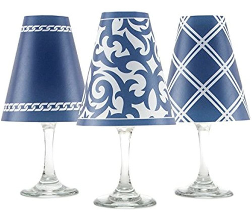 Di Potter Ws434 Santa Barbara Paper White Wine Glass Shade,