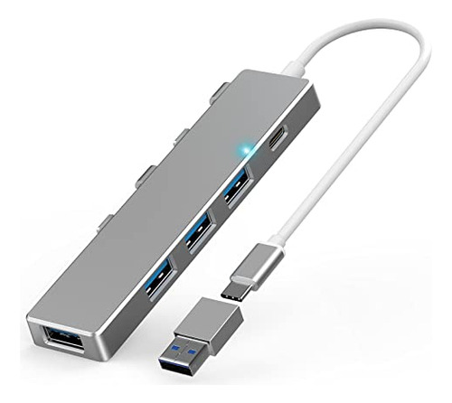 Hub Usb C 3.0  Usb Externo Delgado De Aleación De Aluminio D