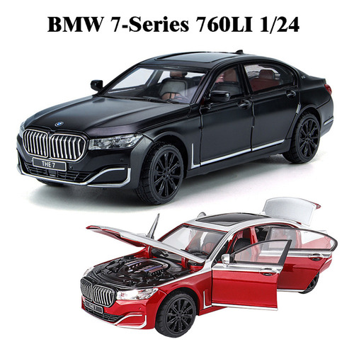 Bmw Serie 7 Berlina De Lujo 760li Miniatura Metal Coche 1/24