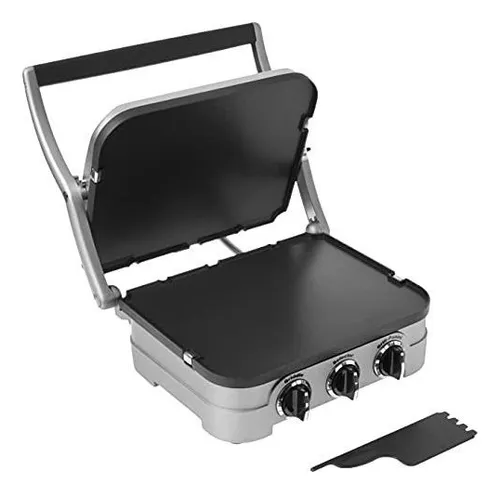 Asador eléctrico Cuisinart Gr-4np1 110V silver with silver/black dials