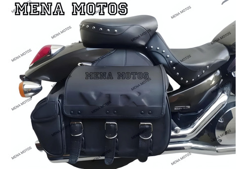 Alforjas Moto Vtx Jumbo Material Sintético Reforzadas Grande