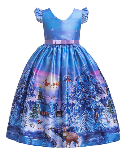 Vestido De Fiesta De Navidad Para Bebés Y Niñas 5 A 15 Años