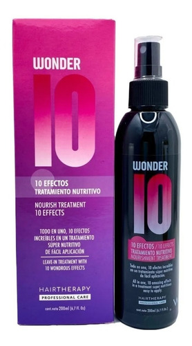 Tratamiento Nutritivo Wonder 10 Con Keratina 200ml Hair Ther