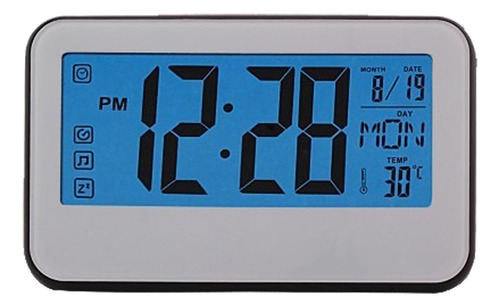 Reloj de escritorio digital con alarma y temperatura