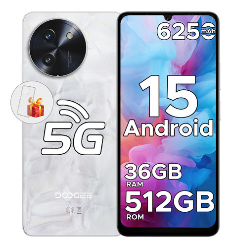 Doogee Note 59 Pro+ Celular 5g | Android 15 | 36 GB de RAM+512 GB de ROM | Pantalla de 120 Hz | 6250 mAh