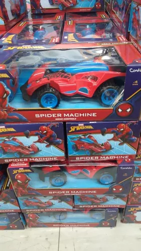 Carrinho de Controle Remoto 3 Funções Marvel Homem Aranha Candide 5812