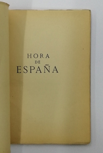 Hora De España Revista Mensual Xx (Usado)