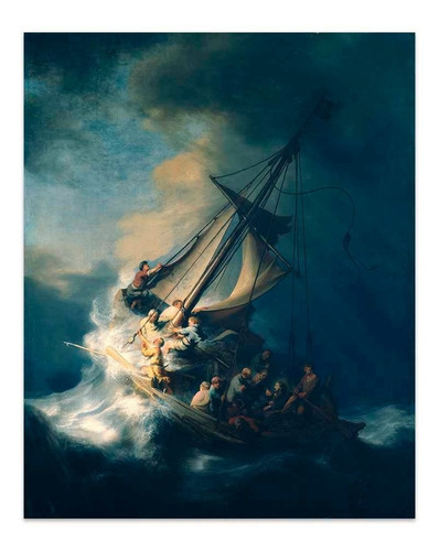 Cuadro Canvas Cristo En El Mar De Galilea Rembrandt 40x50