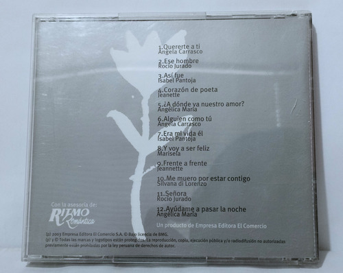 Cd Románticos Eternos Damas De La Canción 2 Ritmo Romántica (Usado)