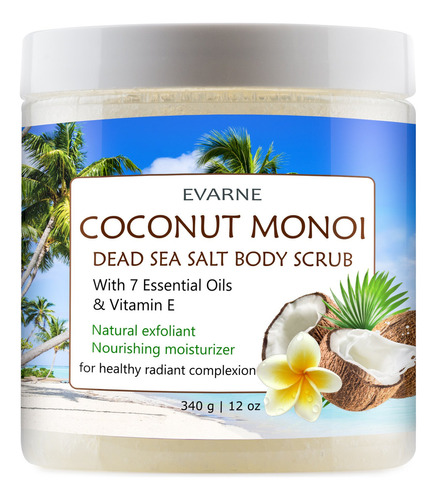 Evarne Coco Monoi Sal Del Mar Muerto Exfoliante Corporal Co.