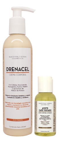Drenacel Crema Anticelulitis Con Cafeina Al 6% Fragancia Sin fragancia