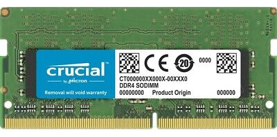 Crucial 32gb Ddr4 3200mhz 260pin Sodimm Memory Module Ct Vvc