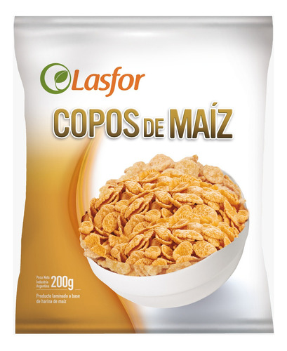 Copos De Maiz Natural Lasfor 200 Gr