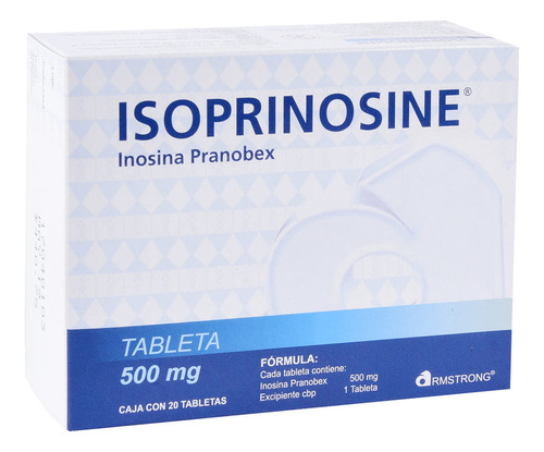 Isoprinosine Tableta 500 Mg, 20 Tabletas