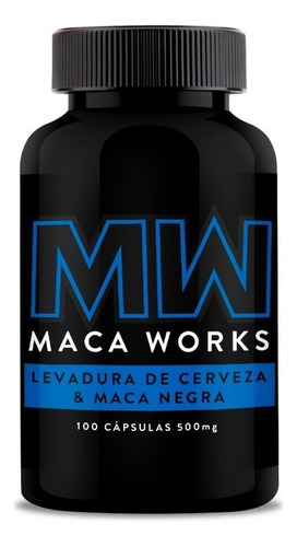 01 Frasco Levadura De Cerveza & Maca Negra Maca Works 100 Ca