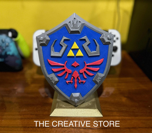 Escudo Hyliano - Zelda - Portajuegos / Nintendo Switch.