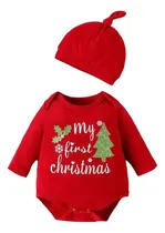 Comprar Pañalero + Gorro Bebé Navideño Ropa Navidad Primera Navidad 