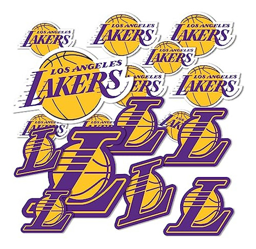 Calcomanía Licencia Oficial De Nba De Angeles Lakers L...