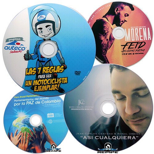 Imagen 1 de 5 de Impresión Y Rotulada De Cd/dvd