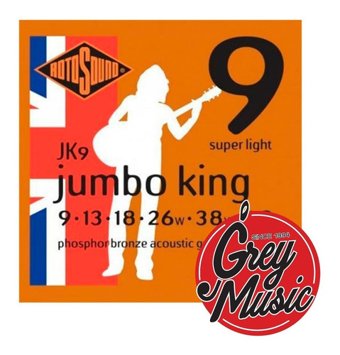 Encordado Rotosound Jk9 Jumbo King Phosphor Bronze 09-048