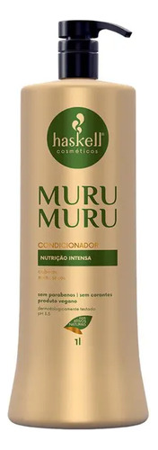 Kit Haskell Murumuru Shampoo Condicionador 1kg Máscara 900g