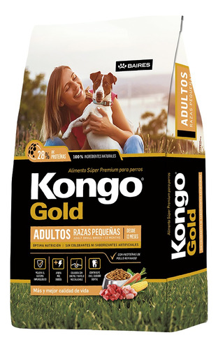 Kongo Gold Perro Adulto Pequeño 15kg- Con Cuotas Y Envio!