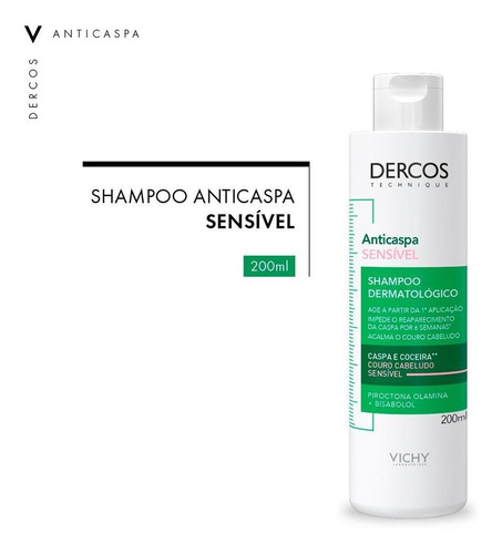 Vichy Dercos Sensitive Anticaspa Shampoo 200 Ml