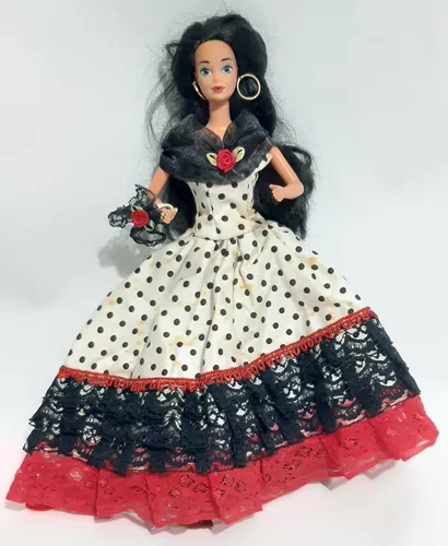 Boneca Barbie Antiga Original Da Mattel Com Linda Roupa Coleção