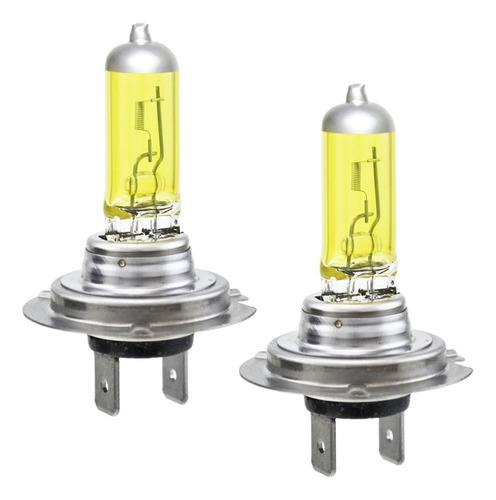 Set Ampolleta Halógena H7 12v 55w Xenon Amarilla Par 2 Unds