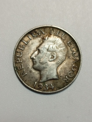 Moneda De Ecuador 1 Sucre 1934 0.720 Ceca Philausa (p30 (Usado)