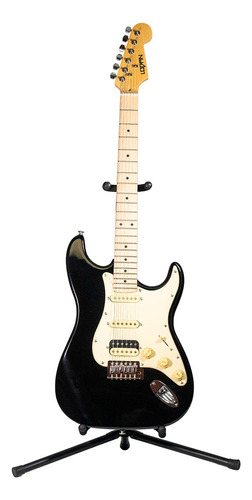 Logan Guitarra Eléctrica Tipo Stratocaster Vintage Hss Negro