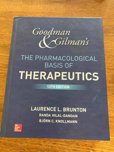 Farmacología Goodman 13 Ed. Original En Inglés