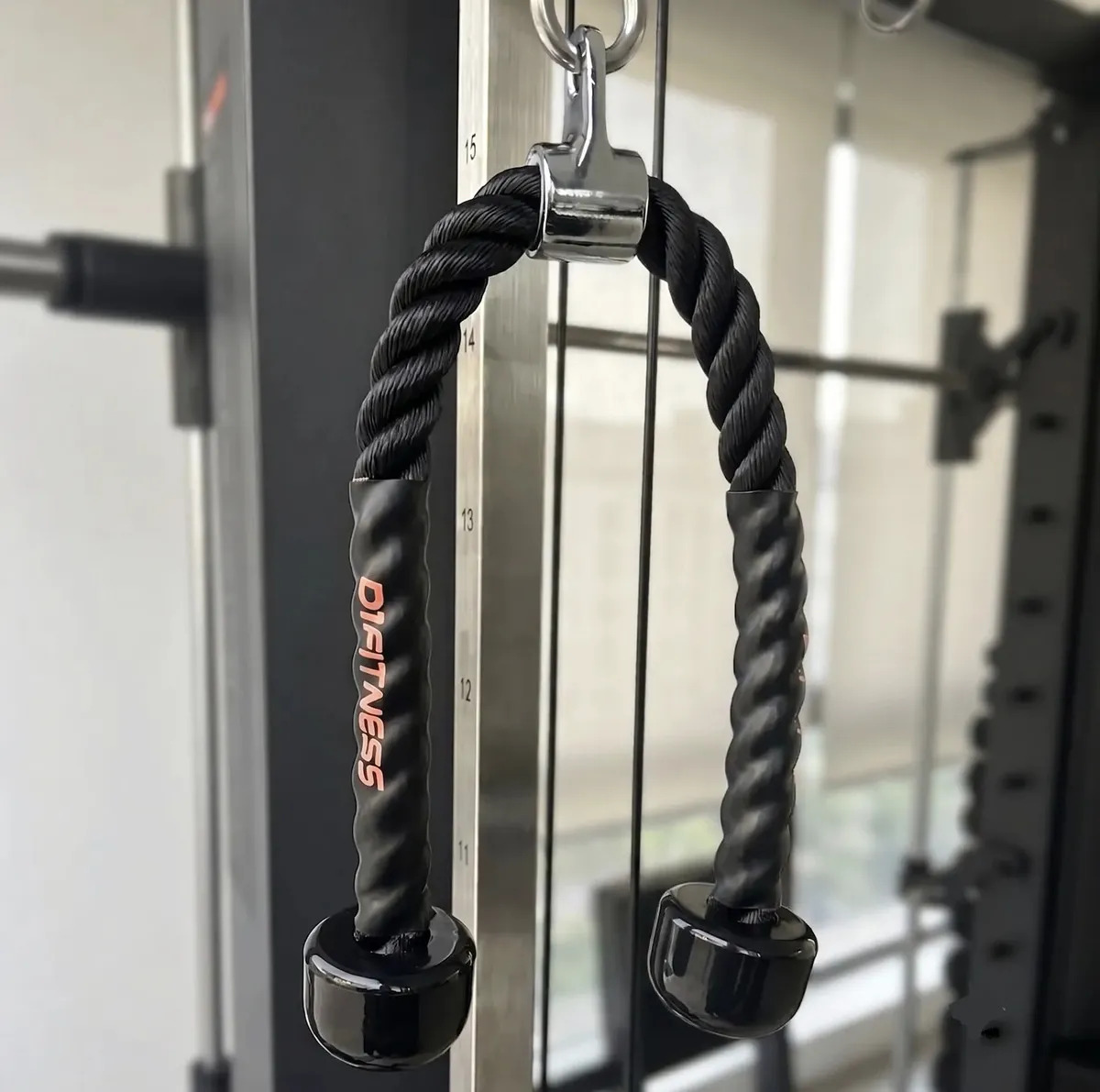 Puxador Corda D1fitness Pulley Triceps Emborrachado