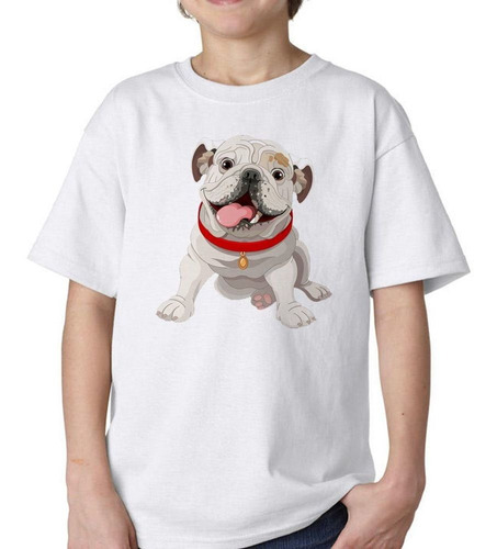 Remera De Niño Bulldog Ingles Feliz M2