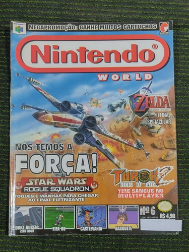 Revista Nintendo World 6 Zelda Ocarina Of Time Turok 2 Star (Usado)