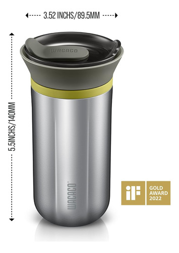 Cafetera Portátil Wacaco, Manual, Inoxi Inoxi, Cap 316 Ml