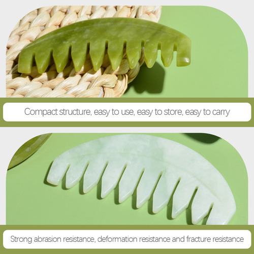 Masajeador Meridians Jade, Peine De Masaje Para Cabello, 2 U