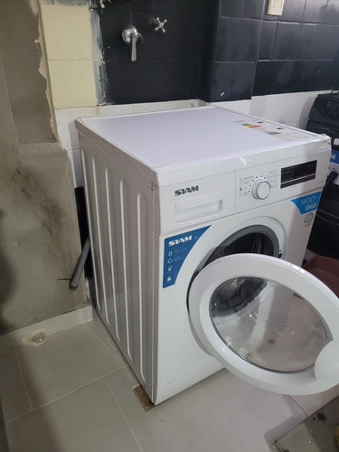 Lavarropas Automático Siam Hasta 8kg Color Blanco Blanco (Usado)