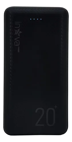Cargador Inova KV-P203 usb portátil con cable carga super rápida negro