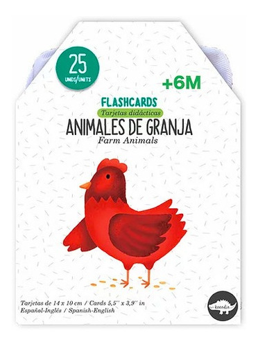 Flahscards Animales De La Granja Cartas Didácticas