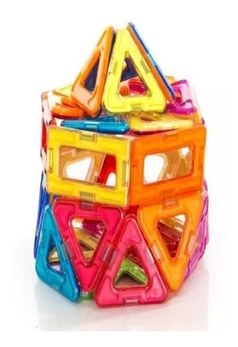Imagen 3 de 6 de Magneticos Juego Niños/niñas Piezas Bloques Plasticos Armar