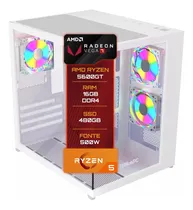 Comprar Pc Gamer Bluepc Amd Ryzen 5 5600gt 16gb Ddr4 Ssd 480gb Gab Branco - Fonte 500w