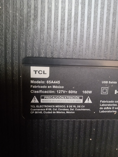 Mainboard Tv Tcl Mod 65a445 (Usado)