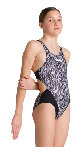 Arena Ropa De Baño Para Natacion Niñas G Kikko Jr Swim Techb