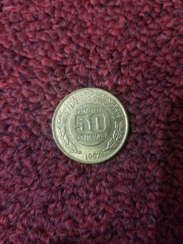 Moneda República Argentina - 50 Centavos 1947-1997 - Evita 
