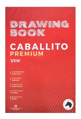 Block De Dibujo 1/8 Caballito Premium