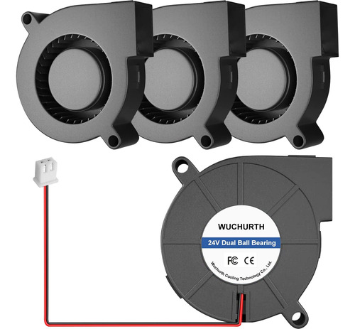 Paquete De 4 Ventiladores De Ventilador 5015 24v Rodamiento